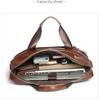 Echte Leder Aktentaschen Hart für Herren 15,6 Zoll Büro Business Computertasche Vintage Handtaschen Laptop Aktentaschen