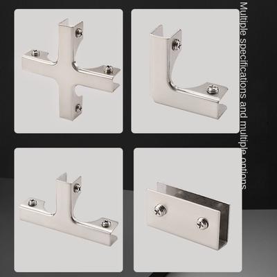 New Aluminum Alloy Angle Corner Code Reinforcement L-type Glass Clip Hardware Rustproof Corner Buckle Glass
