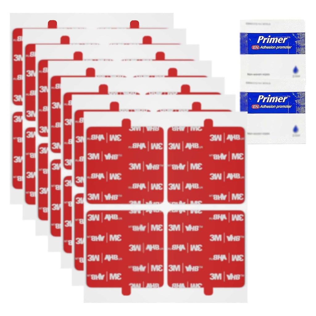 Double Sided Adhesive Pads, 32 PCS 1" Heavy Duty Double Sided Adhesive Dots, Waterproof & Heat Resistant Double Sided Tape for Indoor and Out Door,