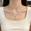 Personalized Cute Cat Necklace: Creative Titanium Steel, Fresh and Simple Clavicle Chain for Women, Versatile College Style
