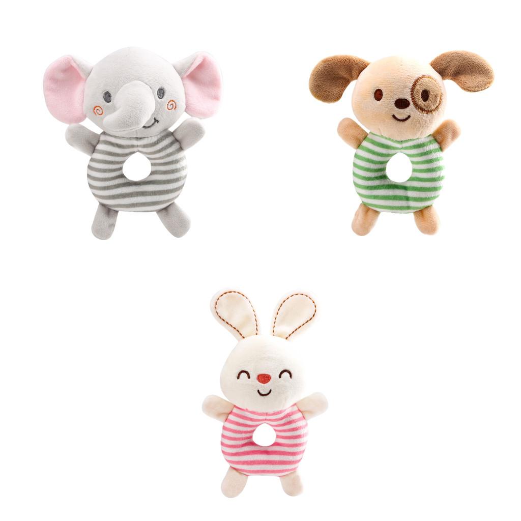 Tololo Round Hand Bell Plush Toy For 0-year-old Babies Emotional Development Visual Stimulation Hand-eye Coordination