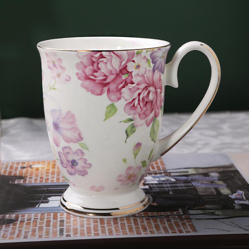 Bone China Coffee Mug Gift Set - Customizable Logo Options, Various Styles
