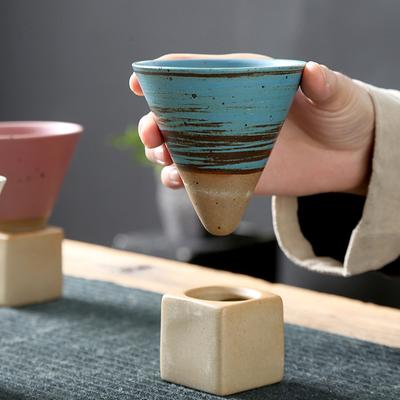 1PC Retro Pull Pottery Cup Keramický hrnek na kávu Hrubá keramika Porcelán Latte Čaj Kávový šálek Japonský