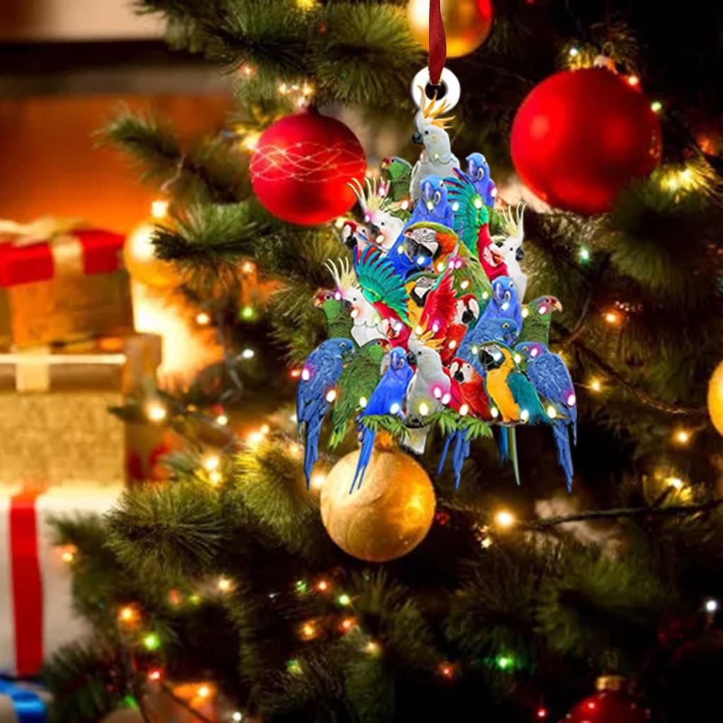 Christmas Scarf Chicken Holiday Decoration, Christmas Outdoor Decorations Wood Christmas Ornaments