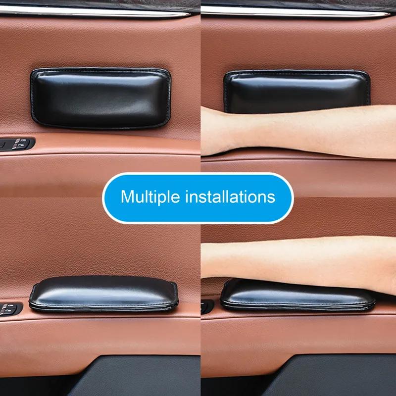For Car Door Armrest Car Knee Cushion Soft Elbow Pad Pillow Auto Console Leg Cushion Exquisite Automobile Interior Accessories