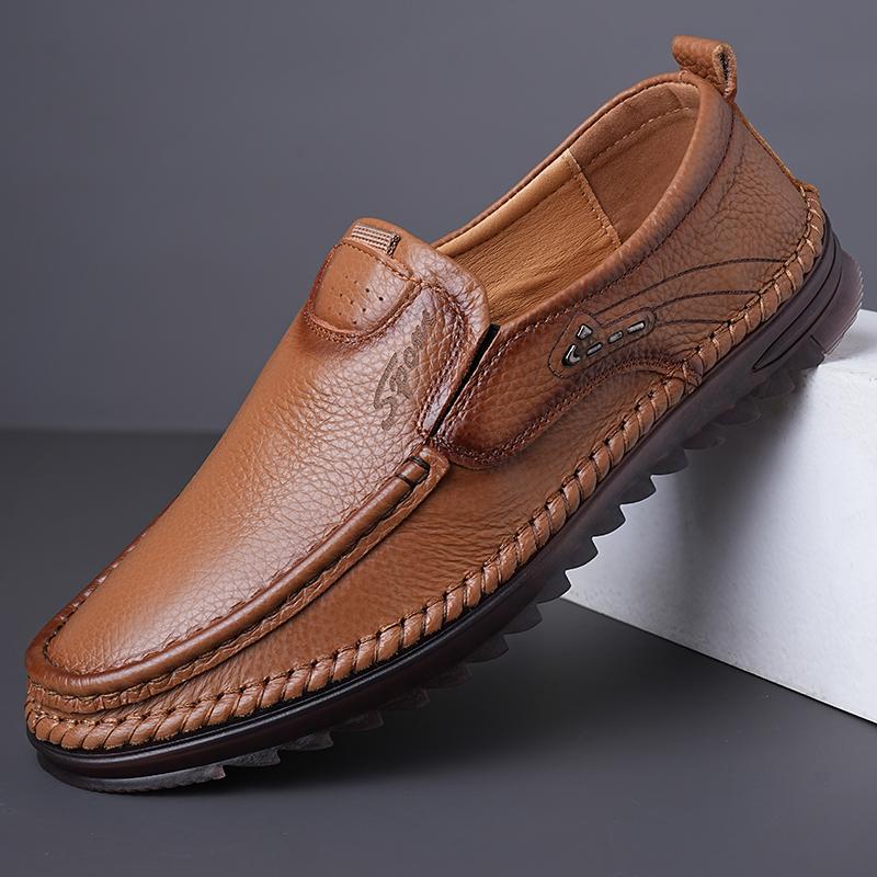 Large Size 46 47 48 Spring Overalls Casual Shoes Loafers, Business Leather Shoes Men'S Shoes