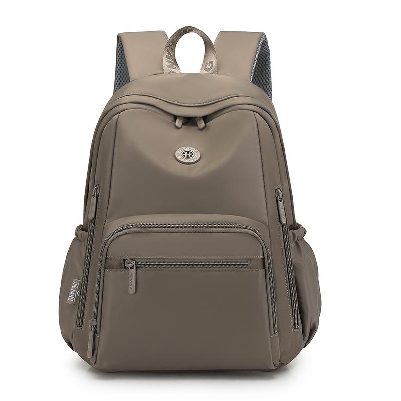 Schoolbag backpack women's 1011 new large-capacity computer bag multi-pocket college student schoolbag can be set with tie rod travel backpack