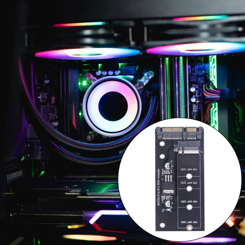 M.2 Hard Disk to SATA3 Adapter Card M.2 Interface to SATA3 2.5inch Serial Solid States Drive SATA3 Adapter for 2230 2242 2260