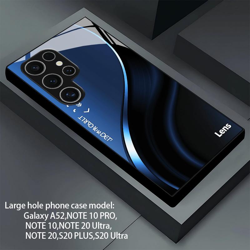 Blue texture fashion phone cases s26 ultra case Glass Phone Case for Samsung Galaxy S26 S25 S24 S23 S22 FE Ultra Plus For Men