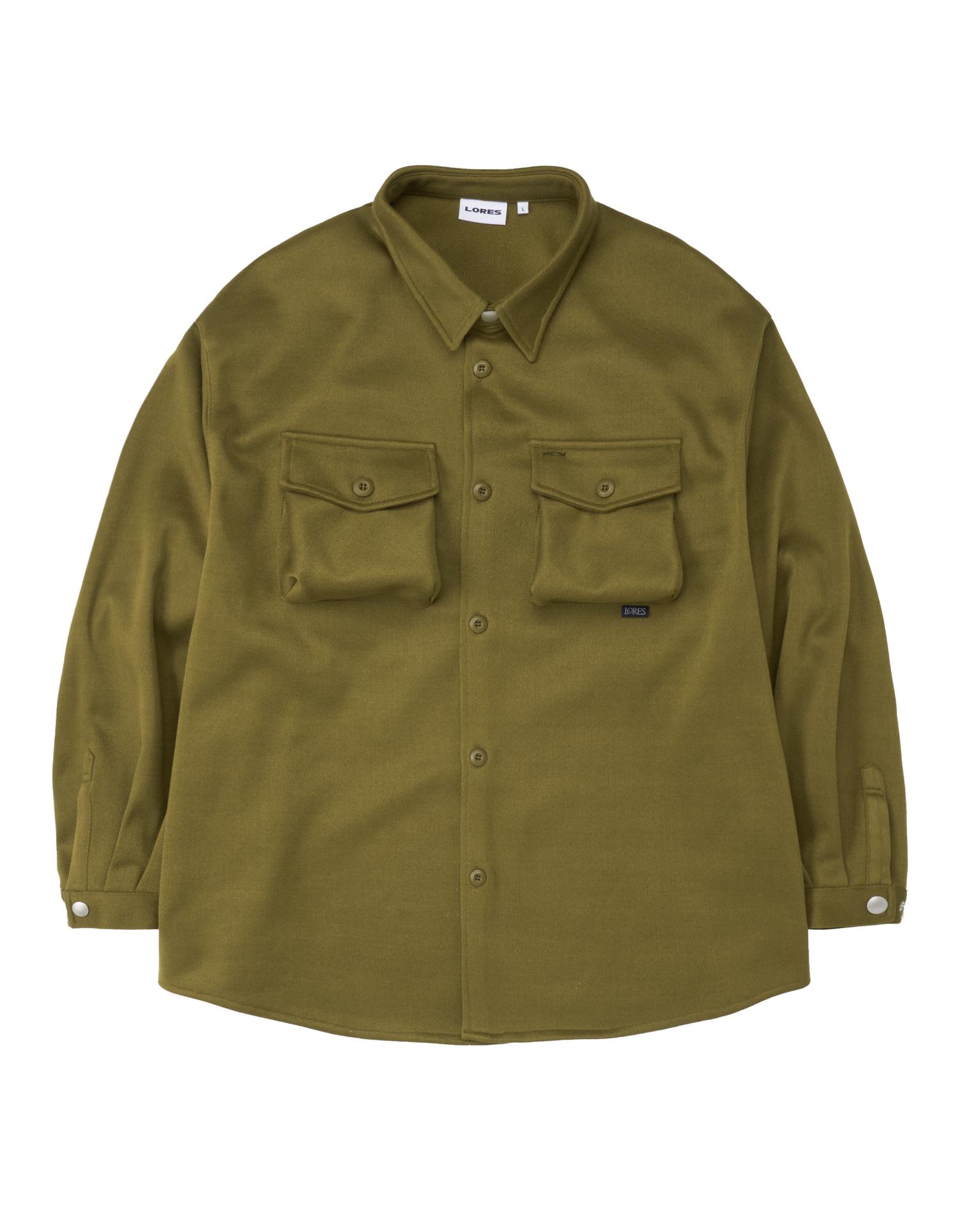 Roars Oversized Shirt - Olive Olive/L