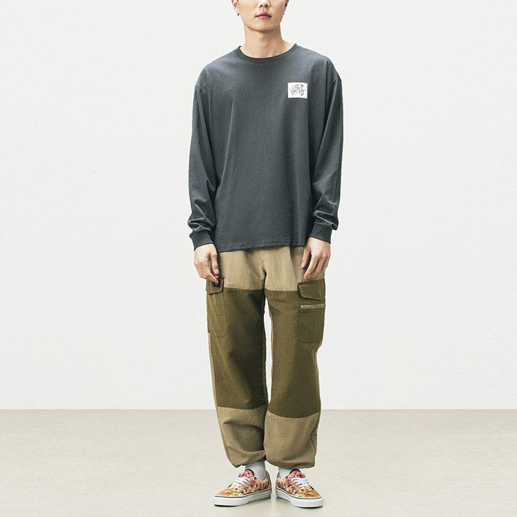 Vans X Duyanaizi Collaboration Fun Pattern Long Sleeve T-Shirt Men Tops Gray VN0A5F421O7