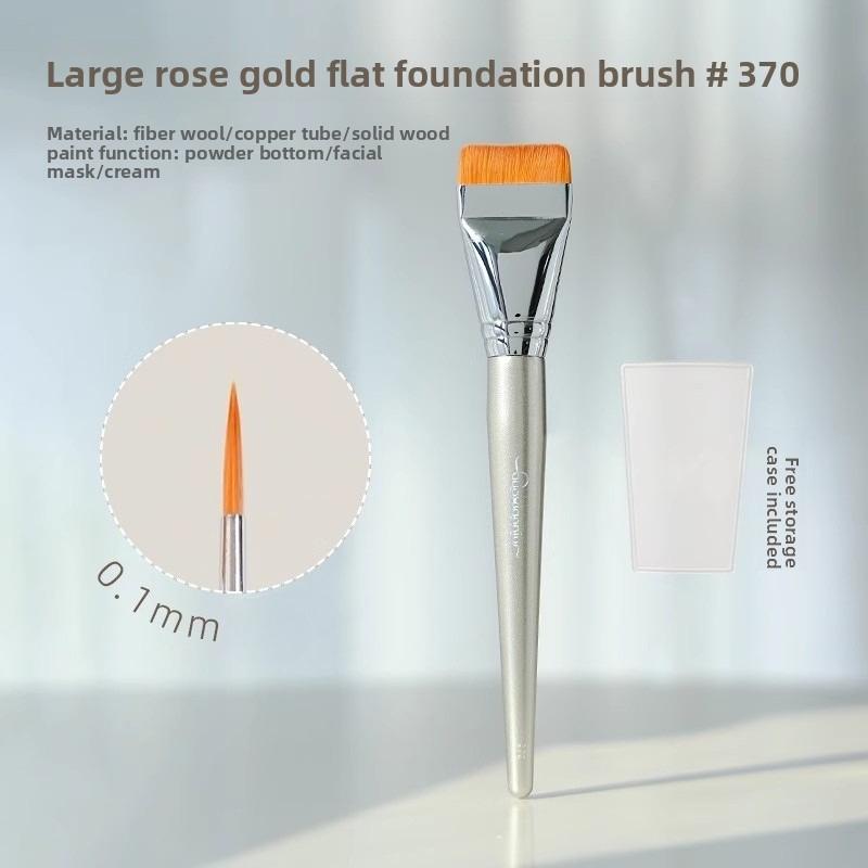 

GUOXIAONIU Soft Ultra-thin Flat Foundation Brush Traceless Foundation Liquid Brush Professional Cosmetics Beauty Makeup Tools срібний