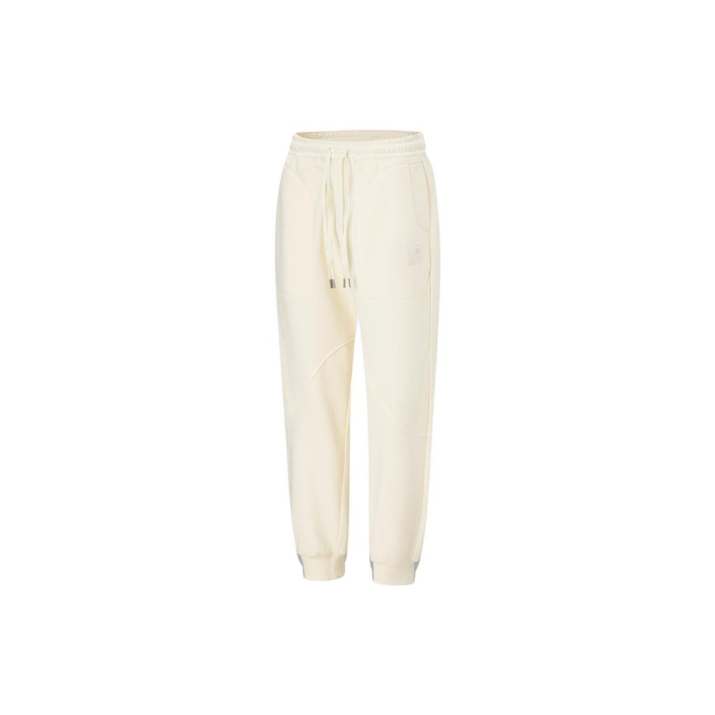 Li Ning Li Ning X Jackie Chan Kung Fu Collection Knitted Sweatpants Men's Papyrus White AKLT661-2
