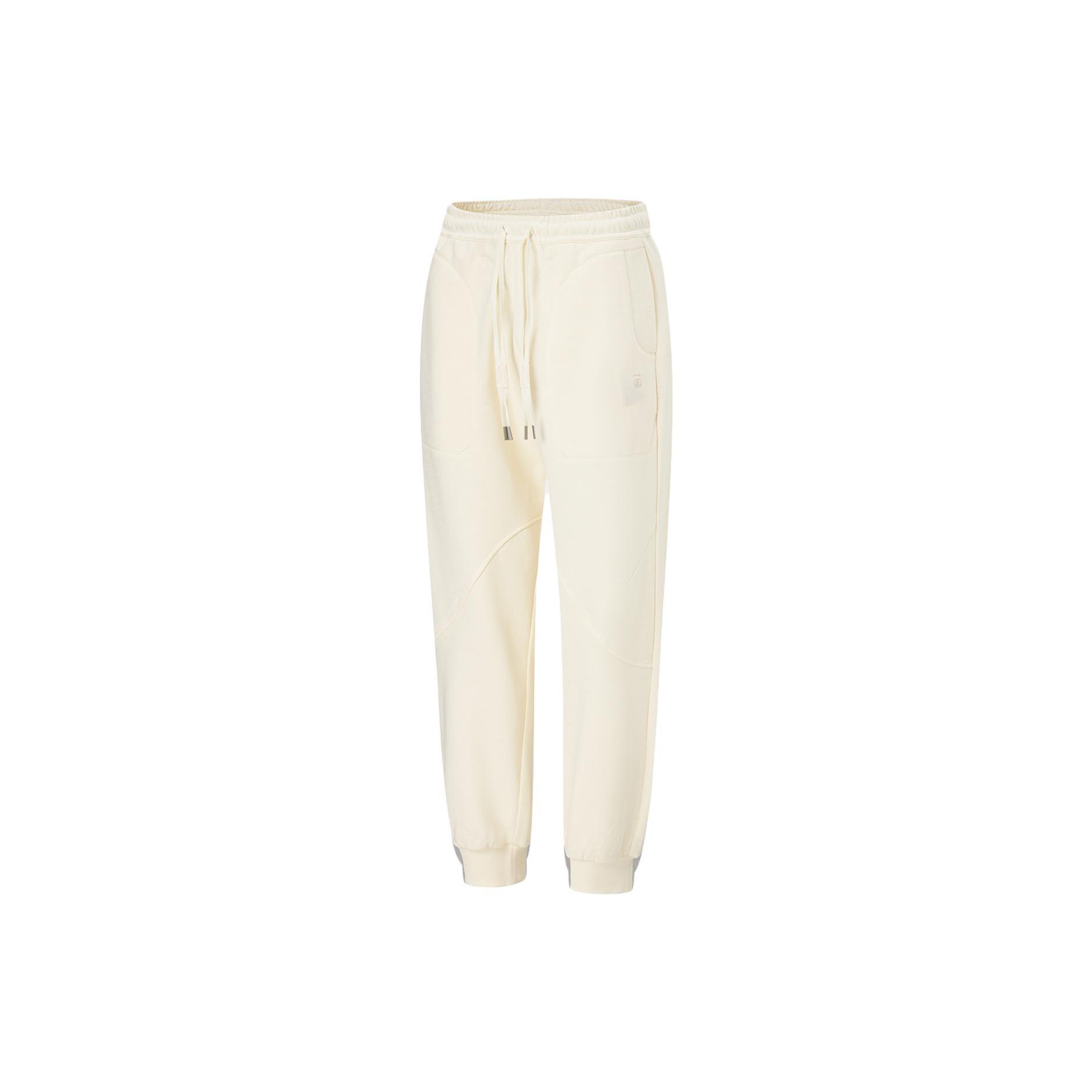 Li Ning Li Ning X Jackie Chan Kung Fu Collection Knitted Sweatpants Men s Papyrus White AKLT661-2 XXL