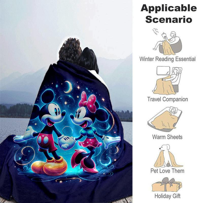 1pc Mickey Mouse Printing Blanket - Soft, All-Season Throw for Living Room, Bedroom,Travel
