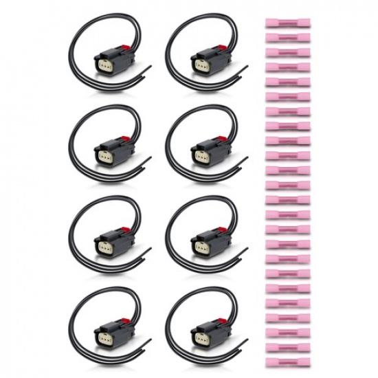 8X Ignition Coil Connector Plug Cable Wire For Ford V6 V8 Flex F150 3.5 3.7 5.0L