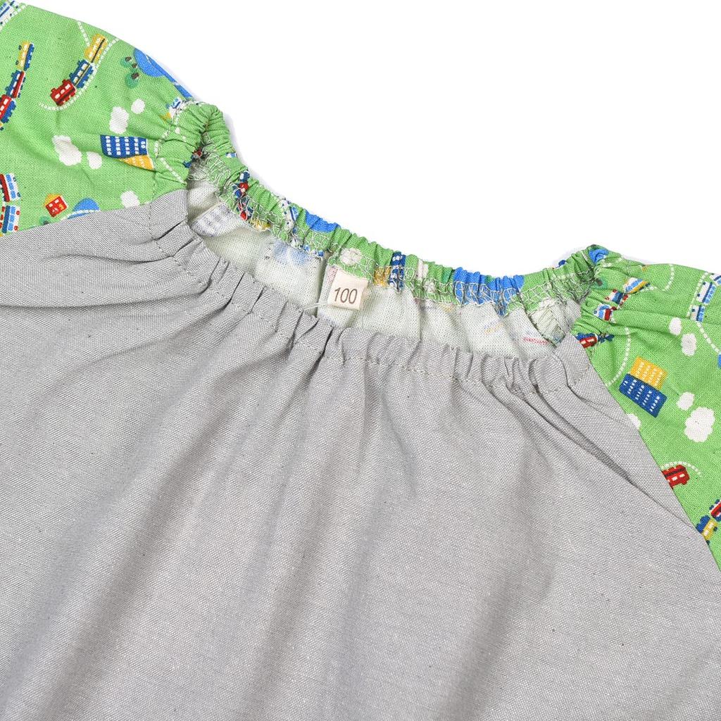 Kusguru Japan Smock Green 100cm Kids' KSM207-01