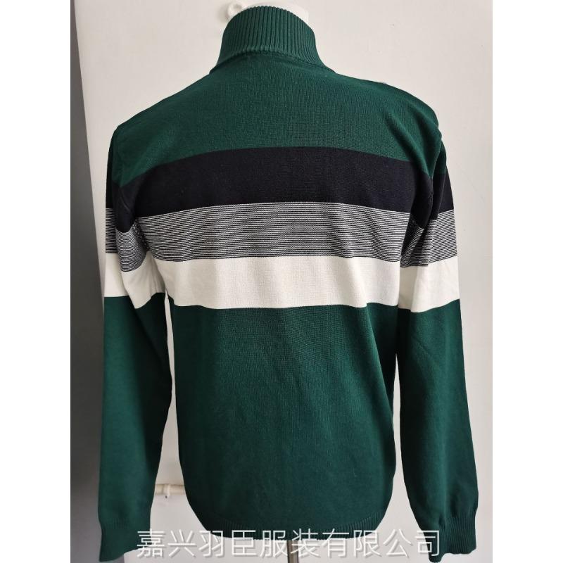 Men Slim Fit Stand Collar Long Sleeve Warm Pullover Casual Knit Sweater