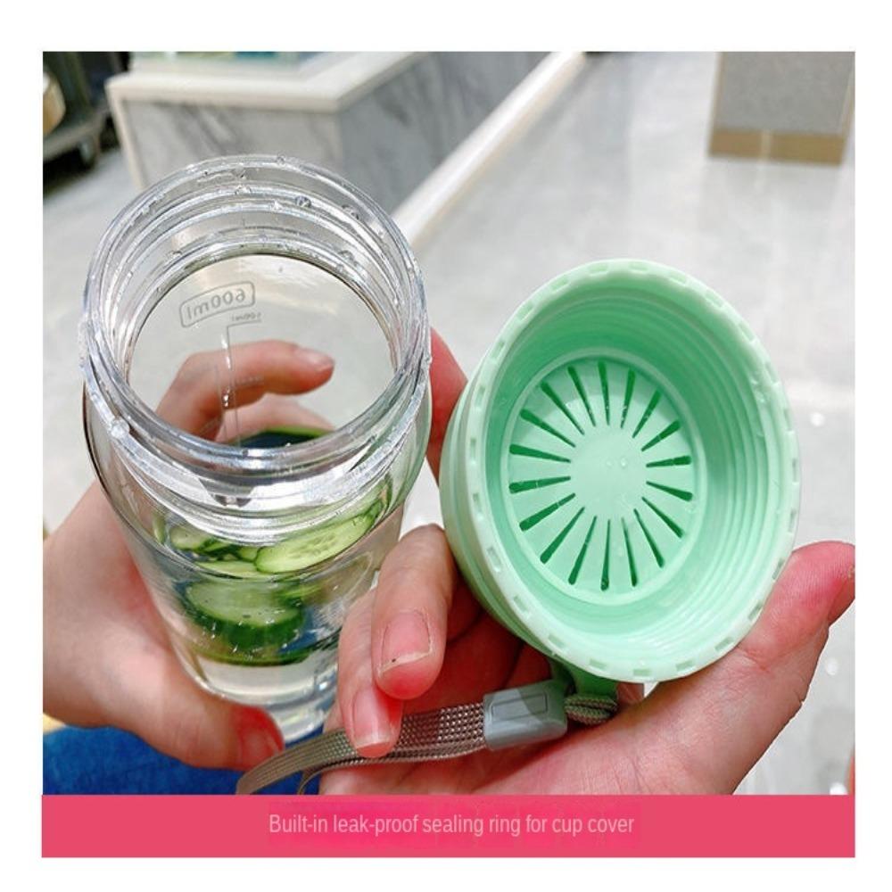 Botellas de agua deportivas de gran capacidad, taza anticaídas, esmerilada, artículos de moda.