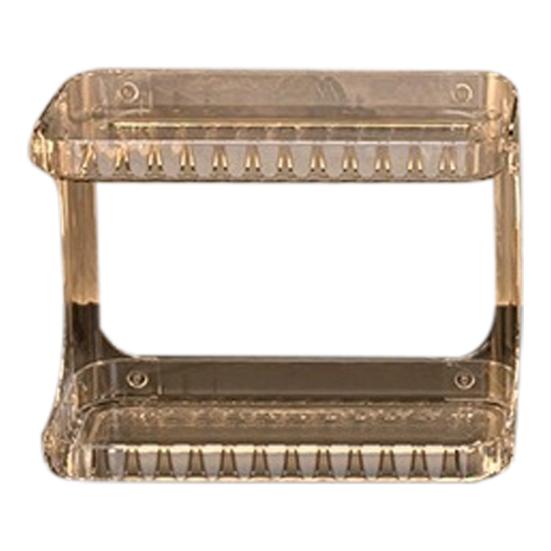 Double Layer Makeup Storage Rack Bathroom Countertop Organizer Large Capacity Perfume Tray Cosmetics Storage Shelf