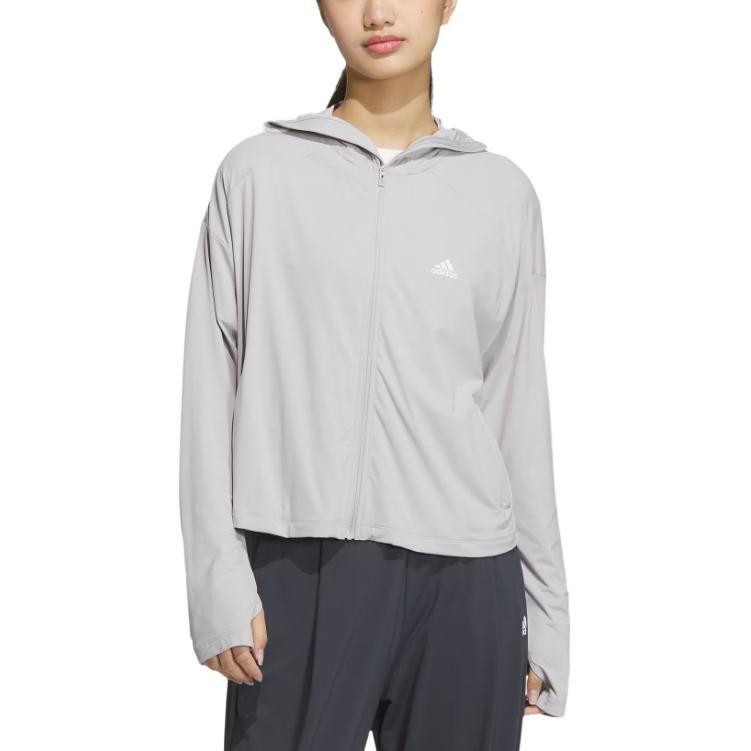 Adidas Sun Protection Clothing Women's Light Gray JJ1334