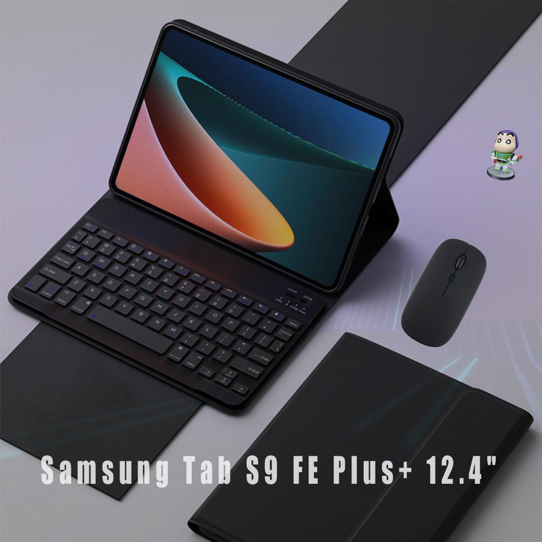 

Для Samsung Tab S9 FE Plus+ 12.4 защитный чехол SM-X610/X616, подставка с клавиатурой и мышью