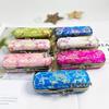Vintage Brocade Embroidered Lipstick Case with Mirror