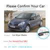 Car Front Wiper Blades For Renault Clio 2 MK2 1998 1999 2000 2001 2002 2003 2004 2005 Windshield Windscreen Brushes
