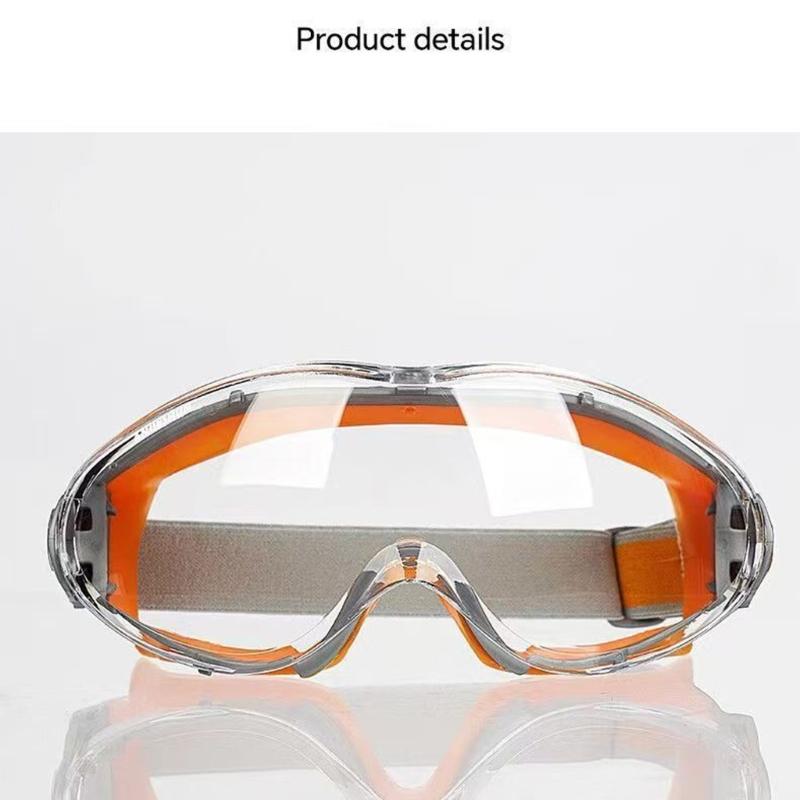 Adult Eye Cover Glasses with Wide Clear Lens and Secure Band for Cycling Dust Wind and Daily Outdoor Work for Daily Use