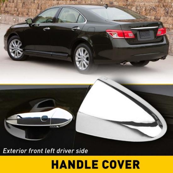 Exterior Left Driver Door Side Handle Lock Cover For 2007-12 Lexus ES350 Chrome