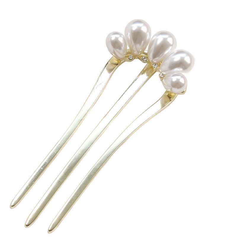 Imitation Pearl Three-tooth Hair Comb Chinese Style Hairpin Hanfu Cheongsam Hair Accessories