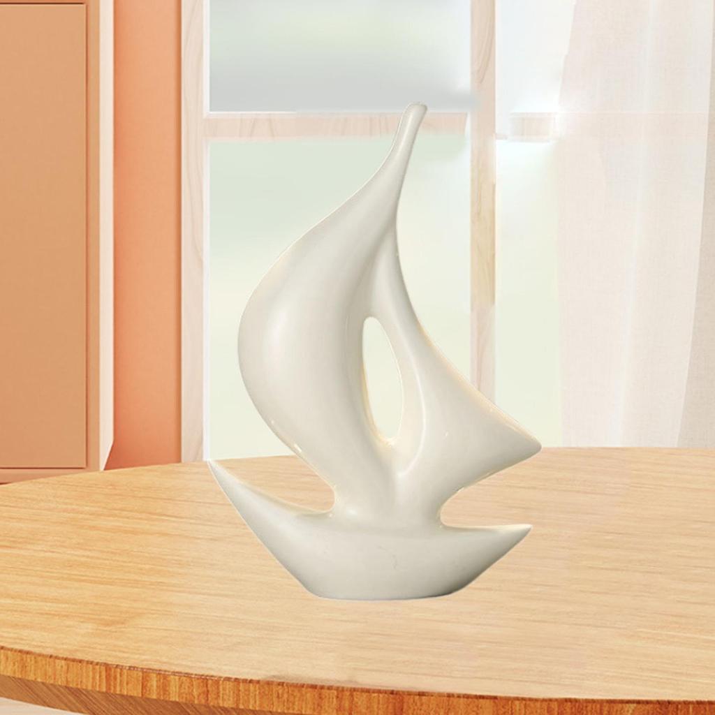Sailing Boat Decor Modern Sculpture Decorative Birthday Gift Ship Statue,Sailboat Figurine