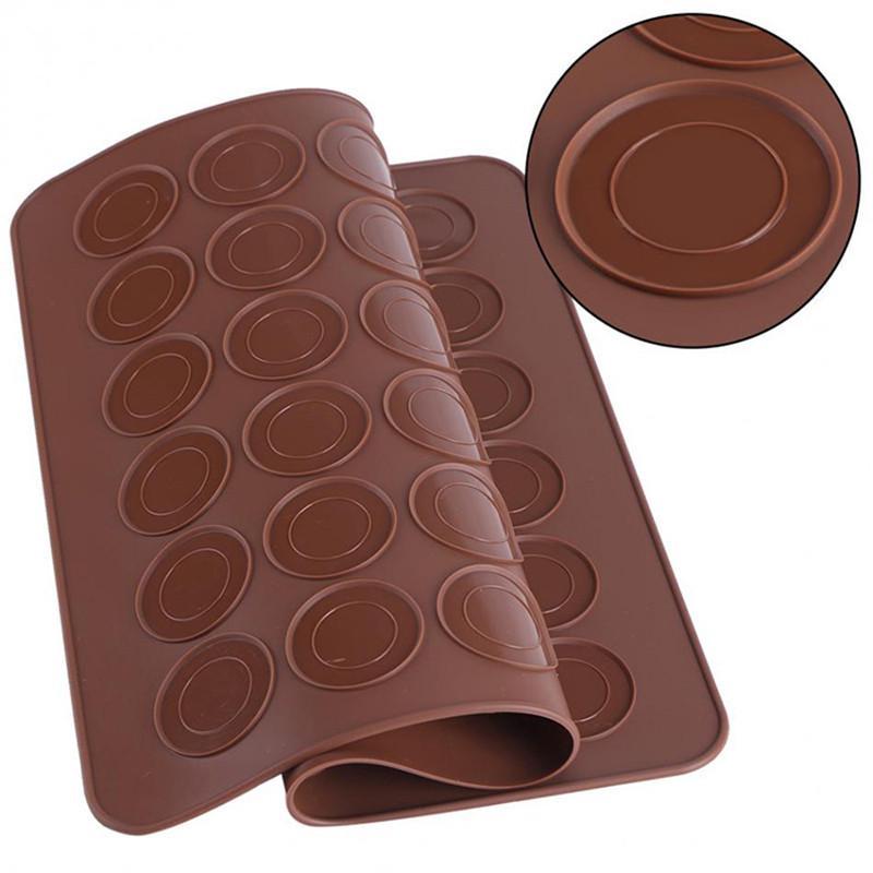 30 Hole Macaron Pastry Non-stick Silicone Pad Baking  Mat DIY Mold Cake Dessert Tool Oven Bakeware