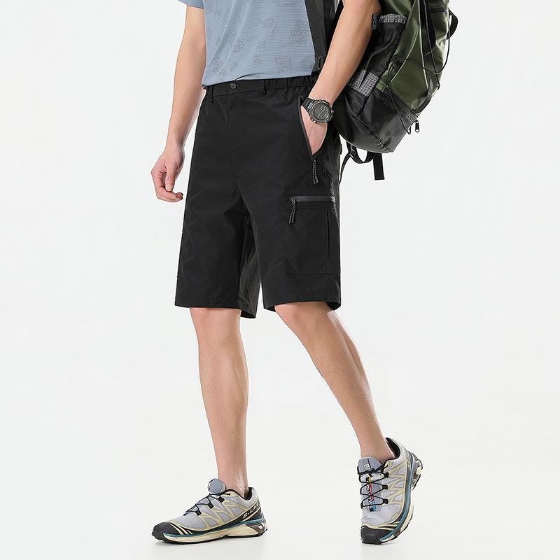 Summer Quick Dry Cargo Shorts Men's Beach Pants Lightweight Work Cargo Shorts Multi Pockets Waterproof Outdoor Hiking Fishing Shorts Male
