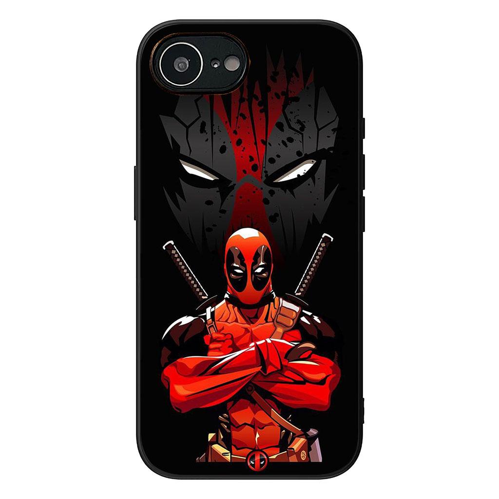 Wolverine Marvel Deadpool Casing Phone Cover for Apple iPhone 16 15 14 11 Pro Max 7 8 Plus SE2 SE3 SE 2022 2020 Case