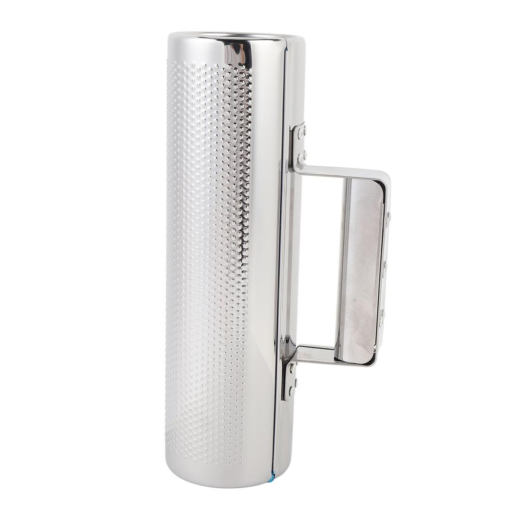 Metal Guiro Shaker with Scraper Handheld Guiro Musical Instrument for Jazz Band Concert Live
