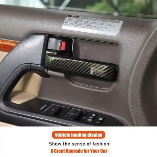 ABS Kohlefaser Türgriff-Verkleidung Innen für Land Cruiser LC200 J200 08-22
