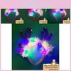 Tiara Festiva e Colorida de Chifres de Rena de Natal com Luzes para Festas e Eventos