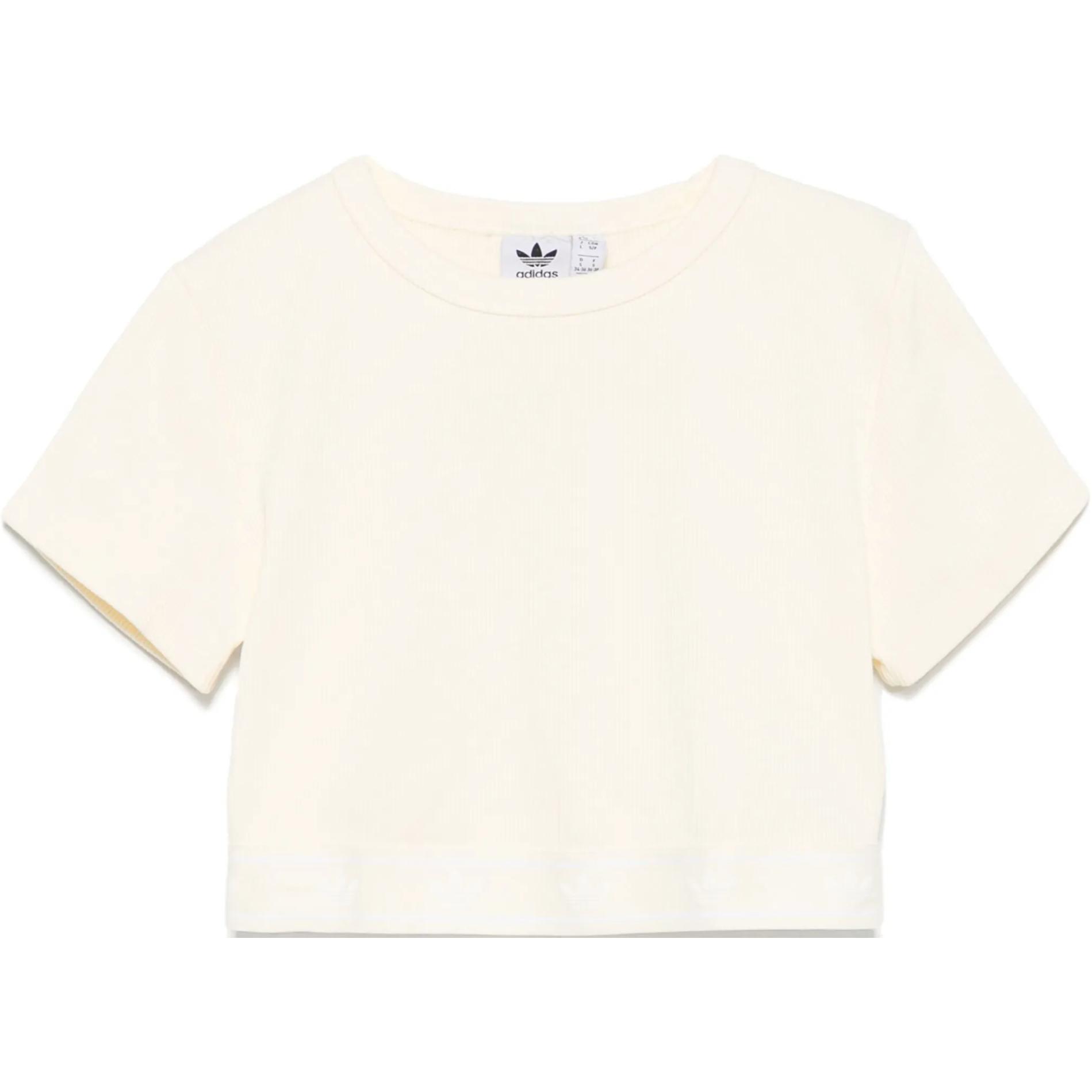 (WMNS) adidas Rib SS T-Shirt Asia Sizing  Yellow  Women s JD0040 M