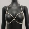 Delicate Handcraft Pearls Chest Necklace Formal Event Jewelry for Daily Wear and Layering
