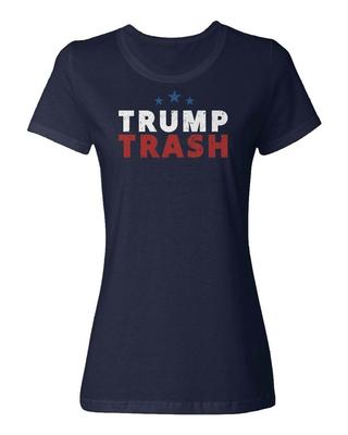 Trump Trash Supporters 2024 USA Elections Garbage Ladies' Crewneck T-Shirt Unisex T-Shirt