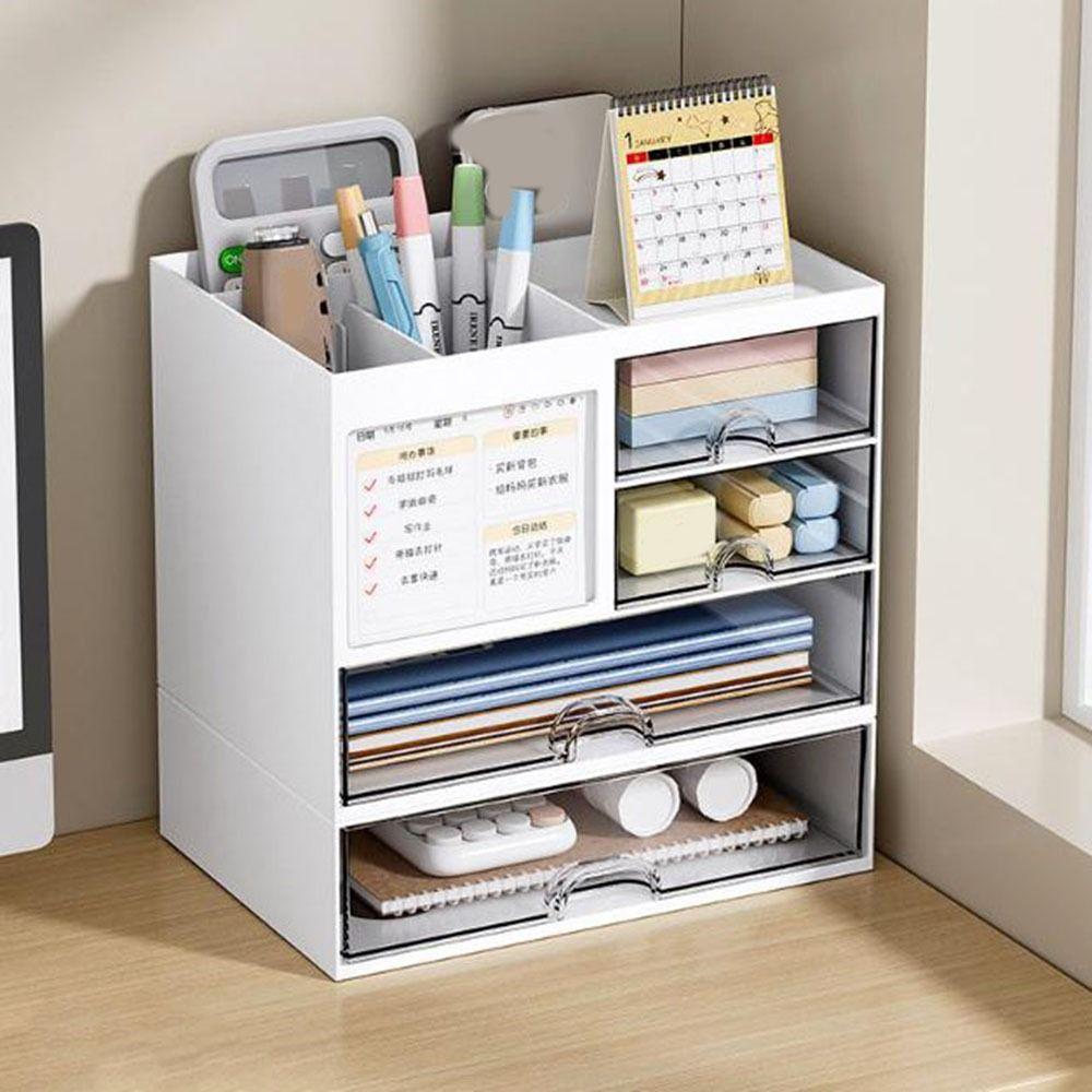 Reasonable Partition Drawer Storage Box Plastic Pen Holder Multipurpose Desk Organizer  School