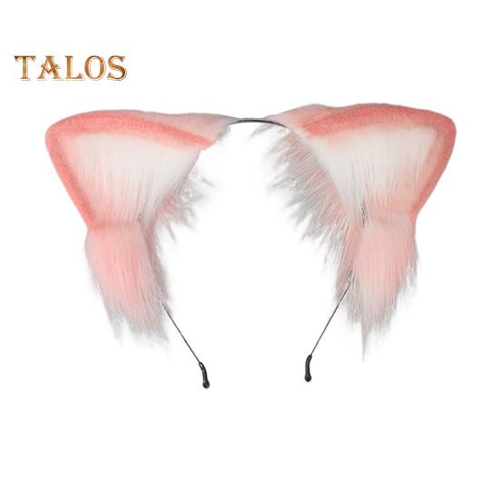 Japanese Style Headband Plush Cat Ear Decor Hair Hoop Gift Making Brightly Colored Dressing Prop Hair Accessories