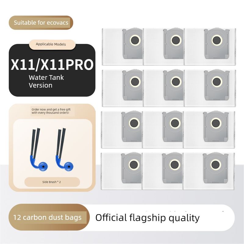 Suitable for Ecovacs X11 Sweeping Robot Accessories Pro Side Brush Roller Brush Filter Mop Dust Bag Cleaning Fluid Consumables