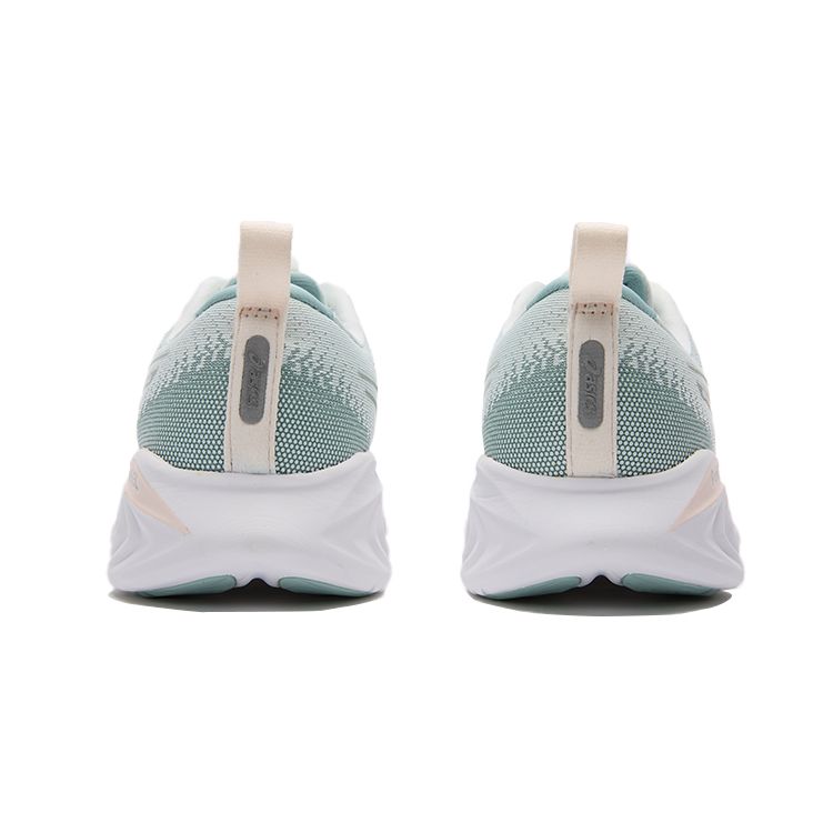 Asics Gel-Cumulus 25 Knitted Low-Top Running Shoes Women Sneaker Light-Gray Green 1012B441-301