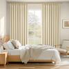 Topfinel Blackout Thermal Single 150cm Wide X 230cm with for Living Room and Soundproofing Curtains, Insulation, Panel, Long, Beige, Hooks, Bedrooms,