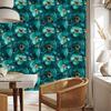 Ink Wallpaper Turquoise, Sea Blue and Yellow for Living Room and Bedroom 50x1000