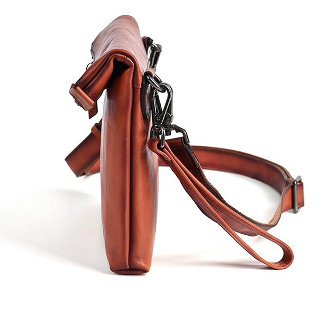 Genuine Leather Mini Shoulder Bag for Leather Crossbody Small Clutch Body Cowhide Messenger Shoulder Large Capacity [NICE SELECTION] Men, Sacoche,