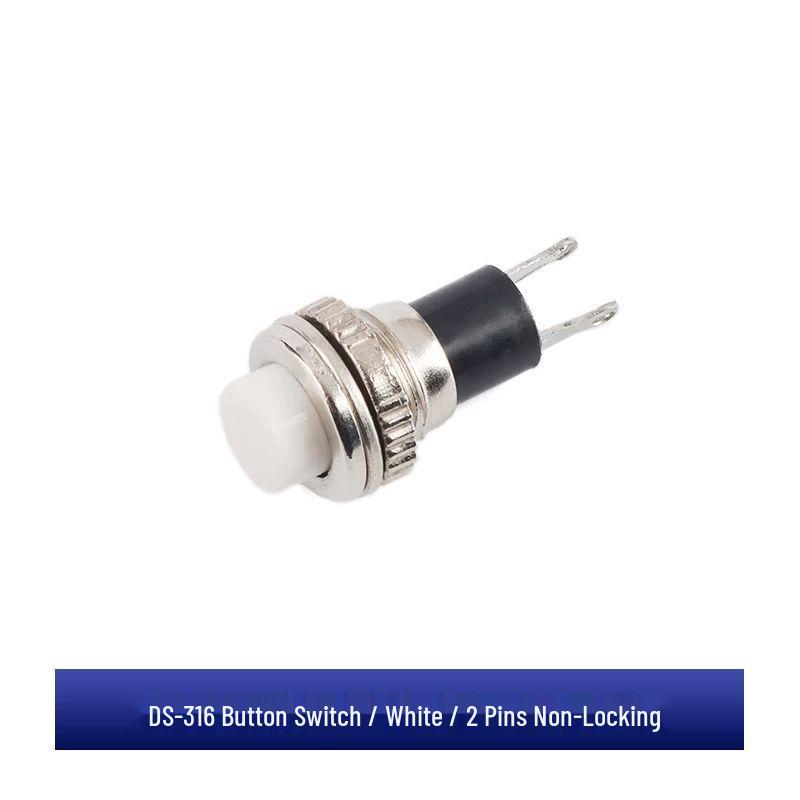 10MM Non-locking Self-resetting Button Switch for Doorbell/Horn (DS-316/DS-314).