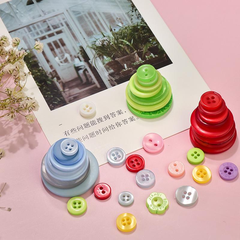 DIY Flower Bouquet Craft Kit: Resin Buttons for Creative Kids' Projects